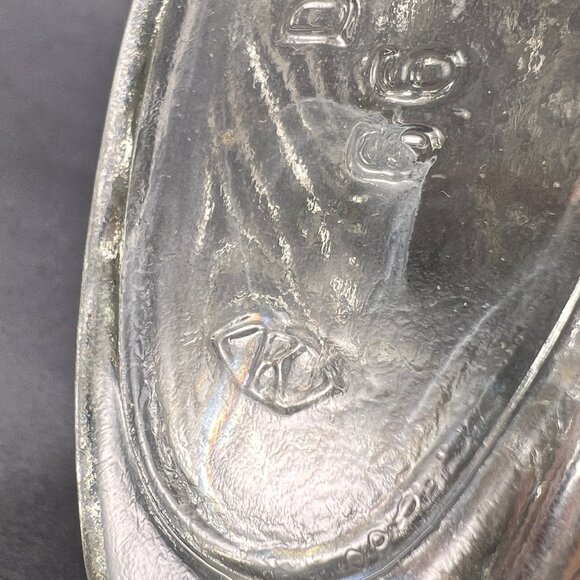 VTG Old Forester KY Whiskey Bottle Decanter Kimble Glass Co Embossed Swirls 50's - Picture 8 of 16